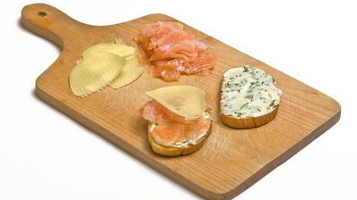 сэндвич с красной рыбой