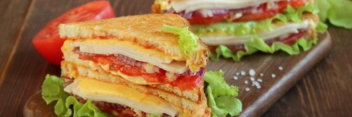 Сэндвич с ветчиной и сыром