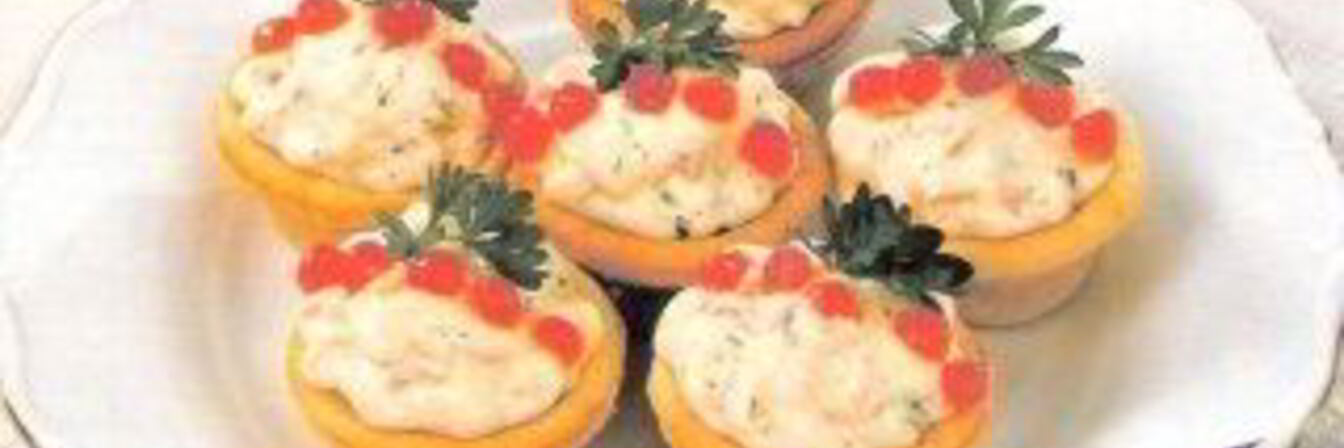 Мусс из лосося в готовых тарталетках