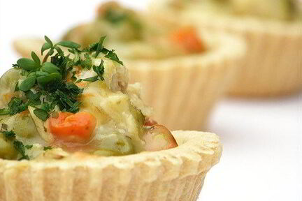 Овощные тарталетки