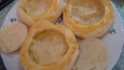 слоеные тарталетки с начинкой