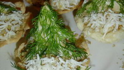 тарталетки елочки