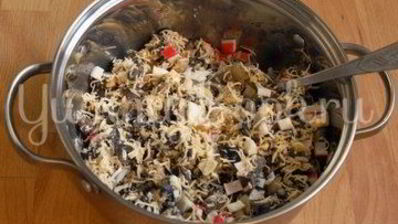 тарталетки из слоеного теста с начинкой