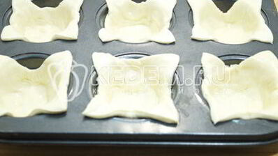 тарталетки из слоеного теста