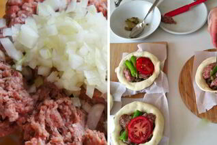 Тарталетки с фаршем