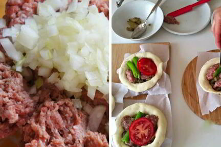 Тарталетки с фаршем