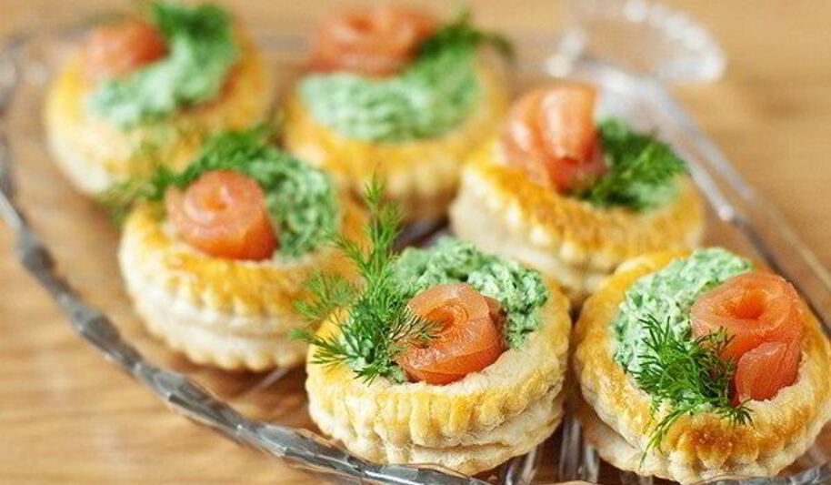 Рецепт тарталеток с крабовым мясом