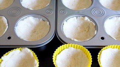 тарталетки с курагой и орехами