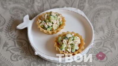 тарталетки с курицей