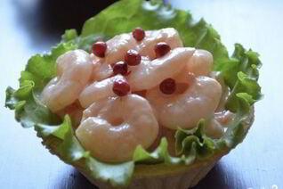 Тарталетки с морепродуктами