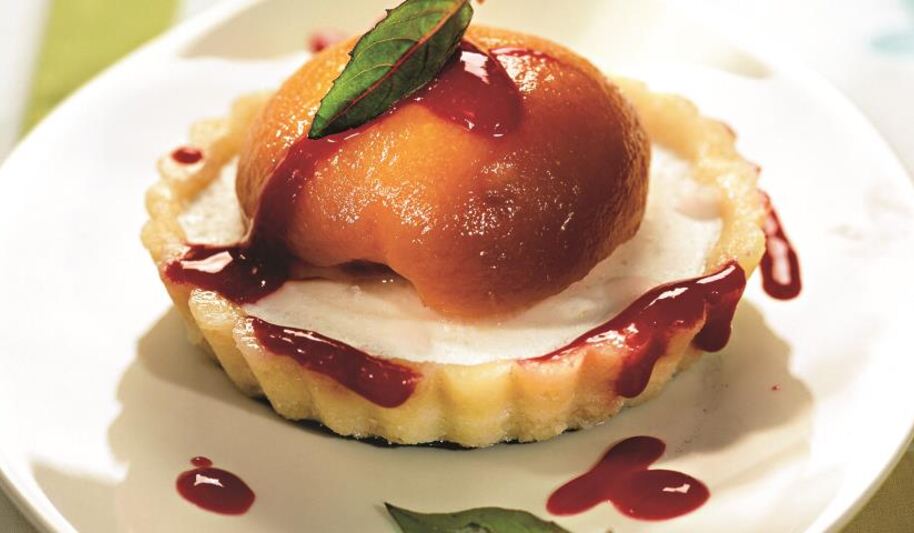 Рецепт тарталеток с персиками