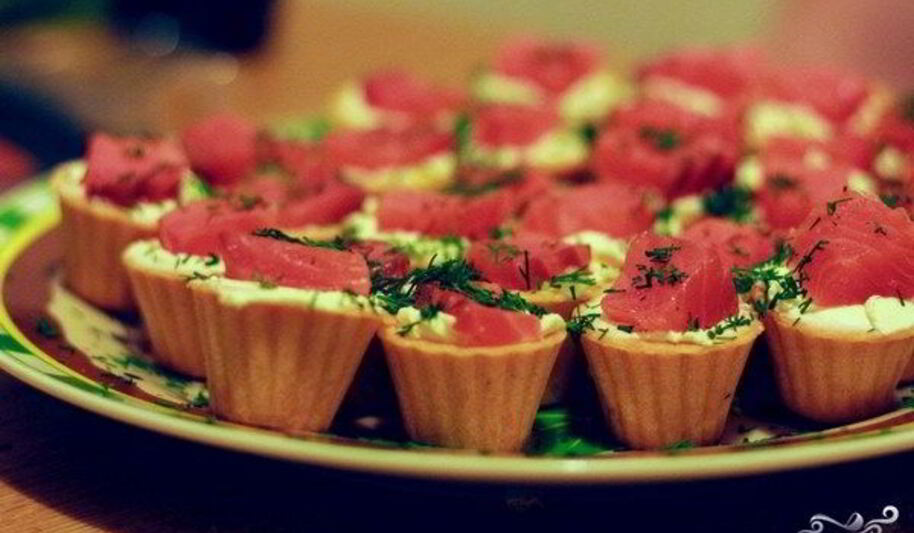 Рецепт тарталеток с рыбной начинкой