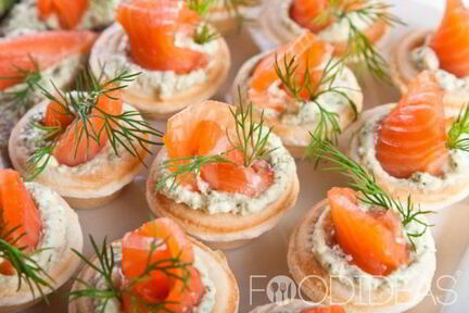 Тарталетки с семгой