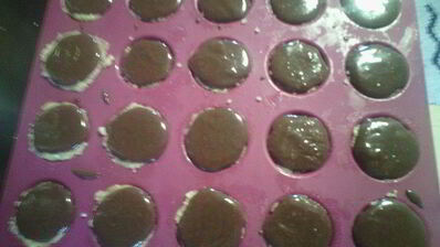 тарталетки с шоколадом