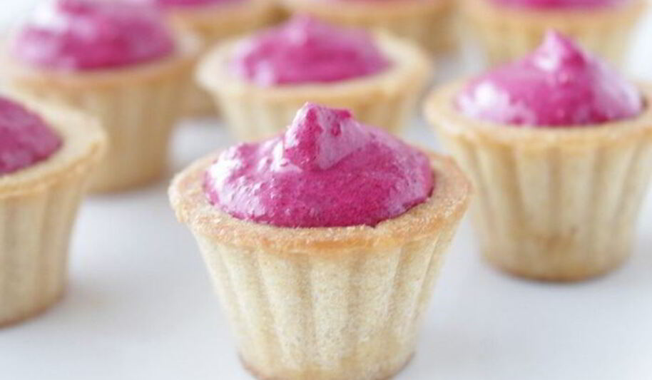 Рецепт тарталеток со свекольным муссом и сельдью