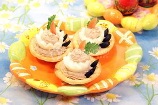 Тарталетки Яичные тортики