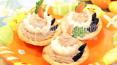 тарталетки яичные тортики