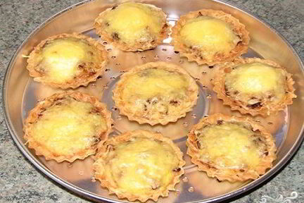 Тарталетки запеченные с начинкой