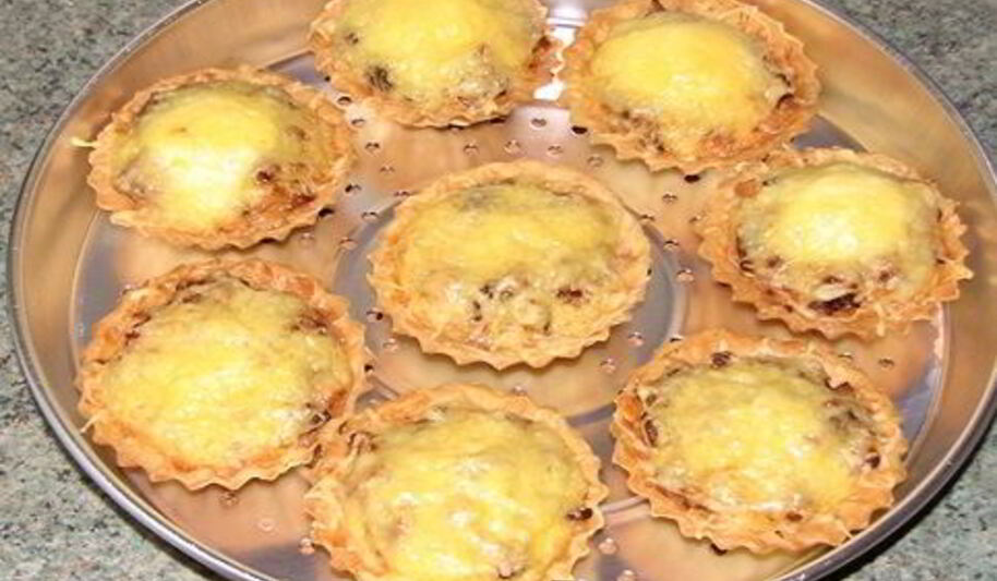 Рецепт тарталеток запеченных с начинкого