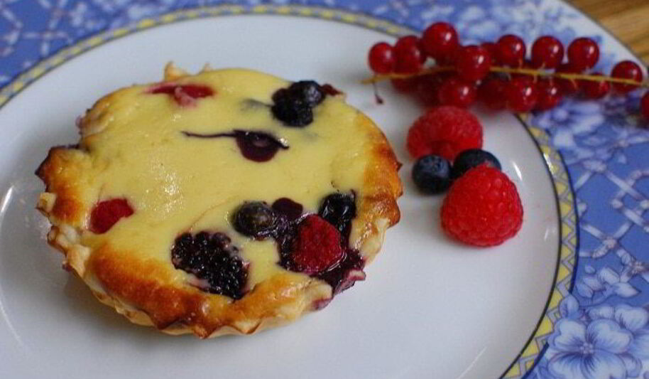 Рецепт ягодных тарталеток с рикоттой