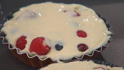 ягодные тарталетки с рикоттой