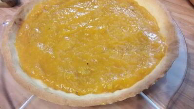 абрикосовый тарт с франжипаном и миндальным крокантом