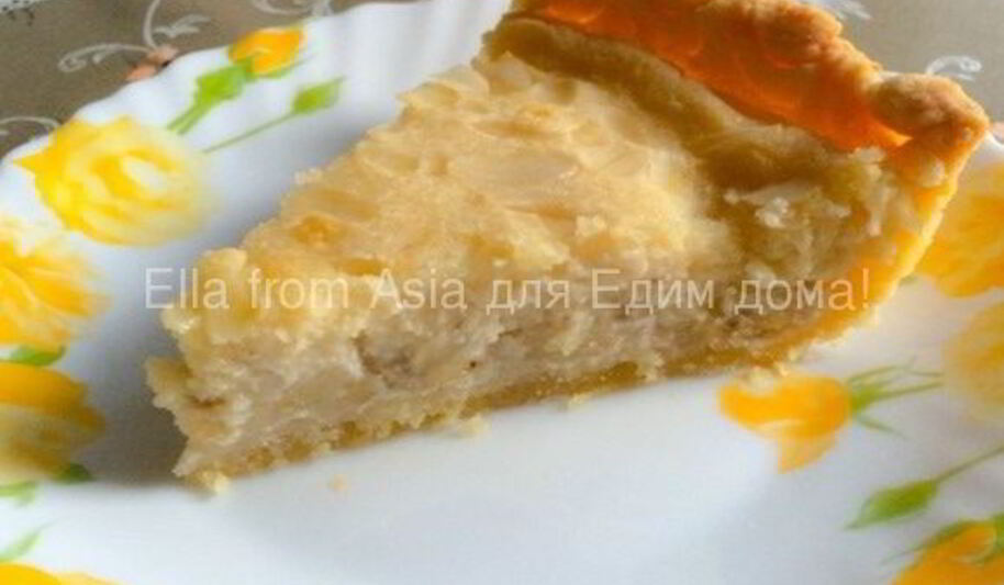 Рецепт бананова-миндального тарт с маскарпоне