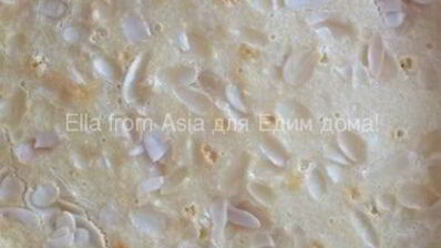 бананово-миндальный тарт с маскарпоне