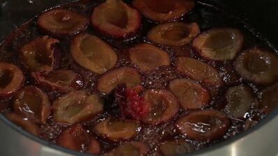 быстрый тарт-татен со сливами