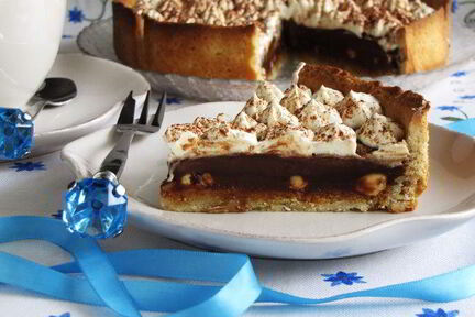 Карамельно-шоколадный тарт