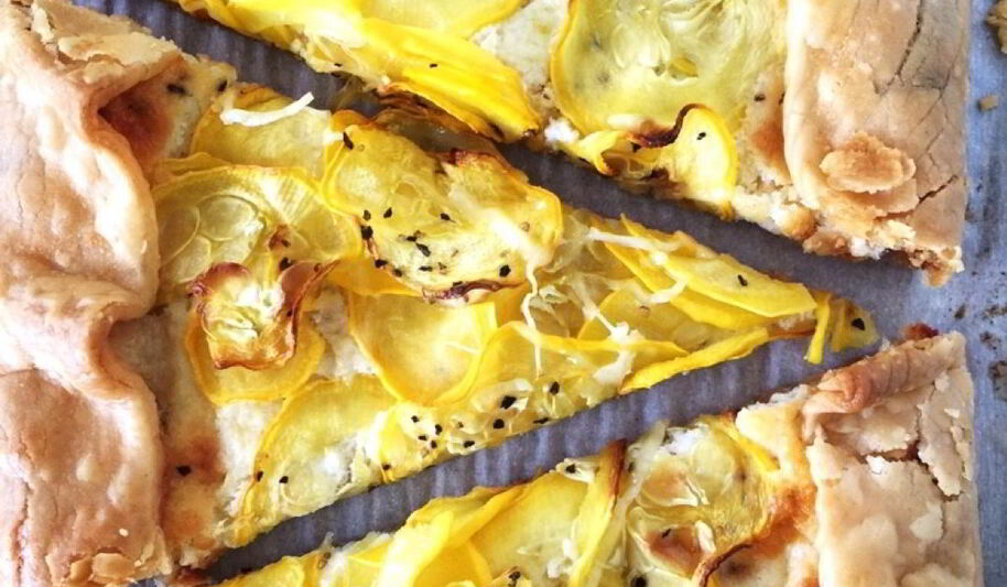 Рецепт легкого овощной тарт с сыром