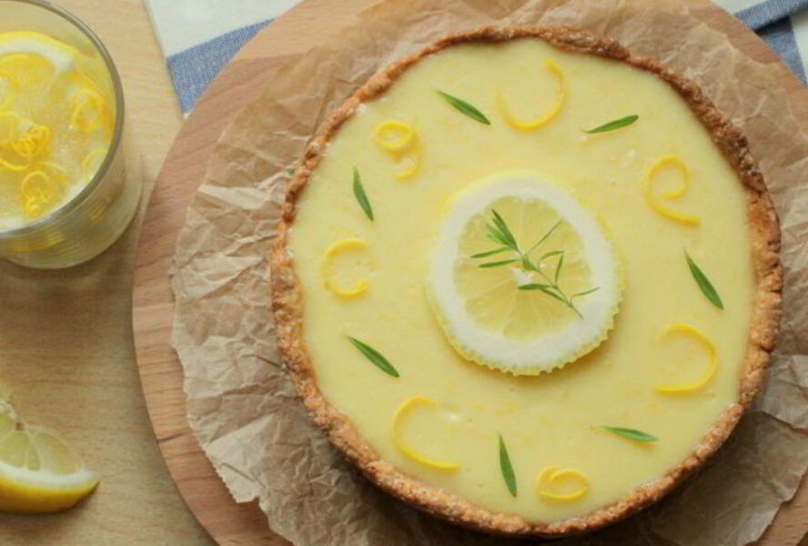 Лимонный тарт с миндалем