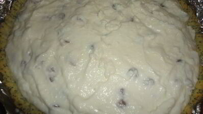 маковый тарт с творожным суфле и ганашем