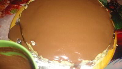 маковый тарт с творожным суфле и ганашем