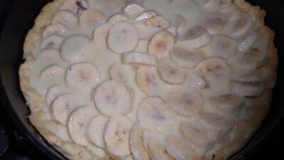 нежный банановый тарт