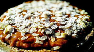 ревеневый тарт с франжипаном