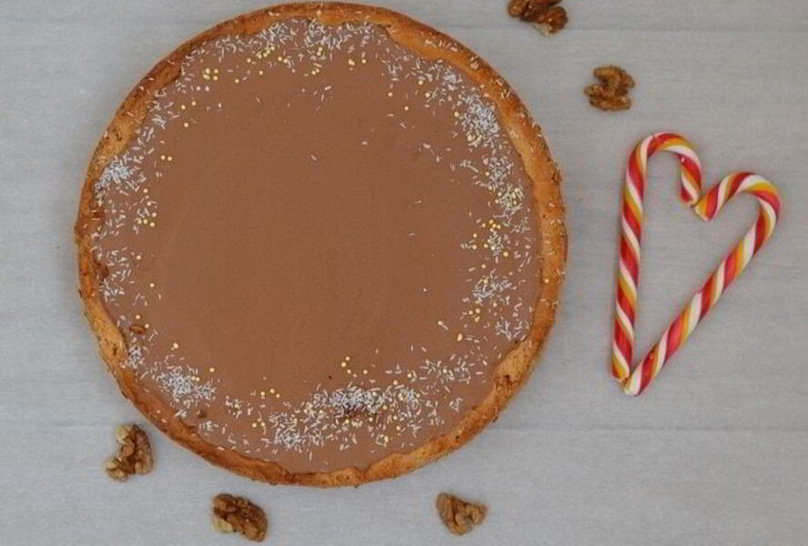 Шоколадно-банановый тарт