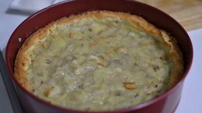 шоколадно-банановый тарт