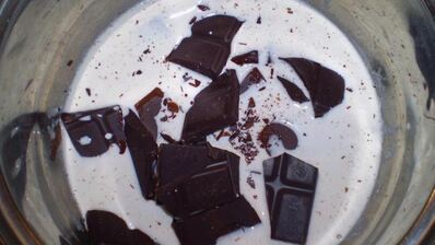 шоколадно-вишневый тарт