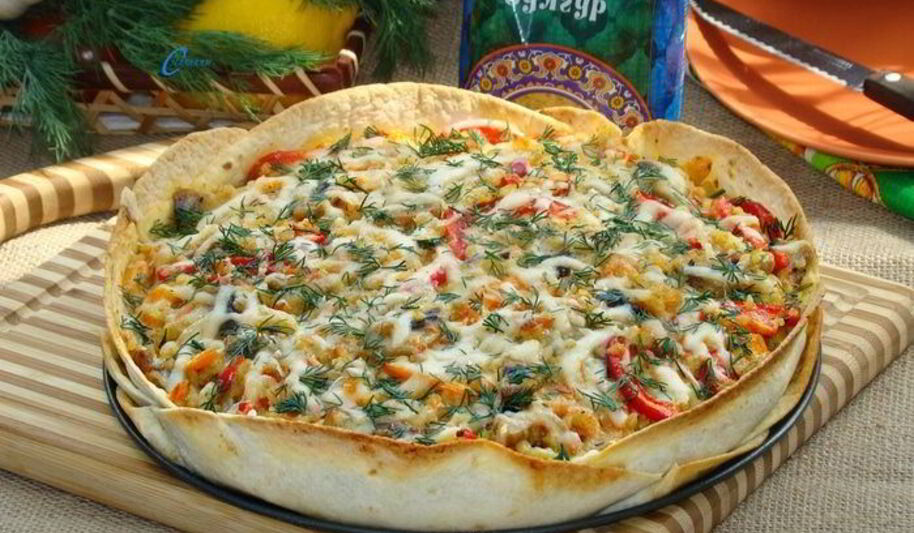 Рецепт тарта с булгуром и грибами