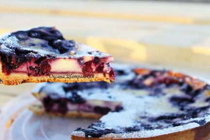 Тарт с черникой