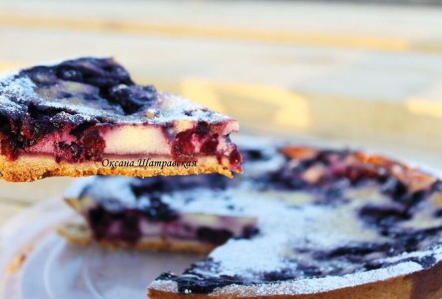 Тарт с черникой