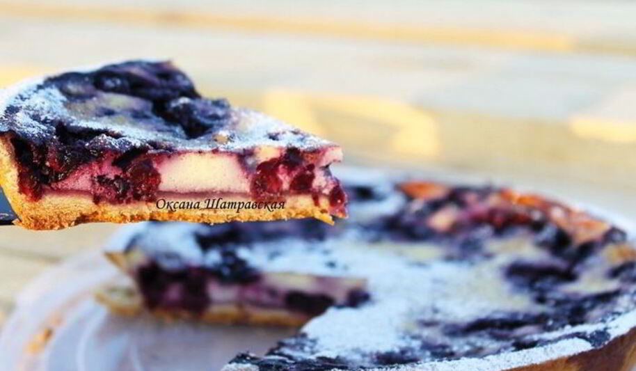 Рецепт тарта с черникого