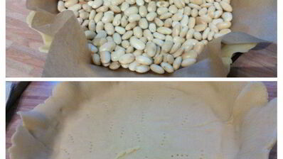 тарт с камамбером и грушей