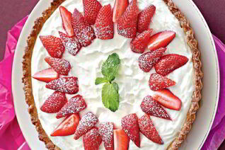 Тарт с клубникой и творожно-йогуртовой начинкой