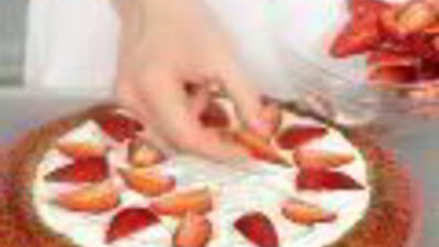 тарт с клубникой и творожно-йогуртовой начинкой