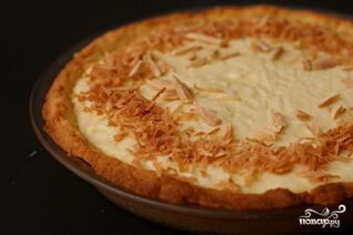 Тарт с кокосовым кремом