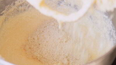 тарт с ревенем и миндалем