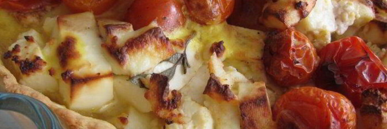 Тарт Сырно-томатный