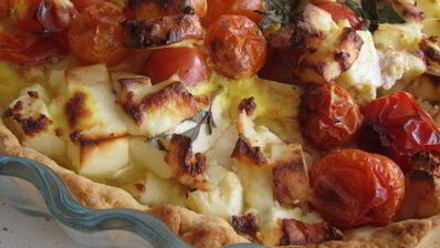 тарт сырно-томатный